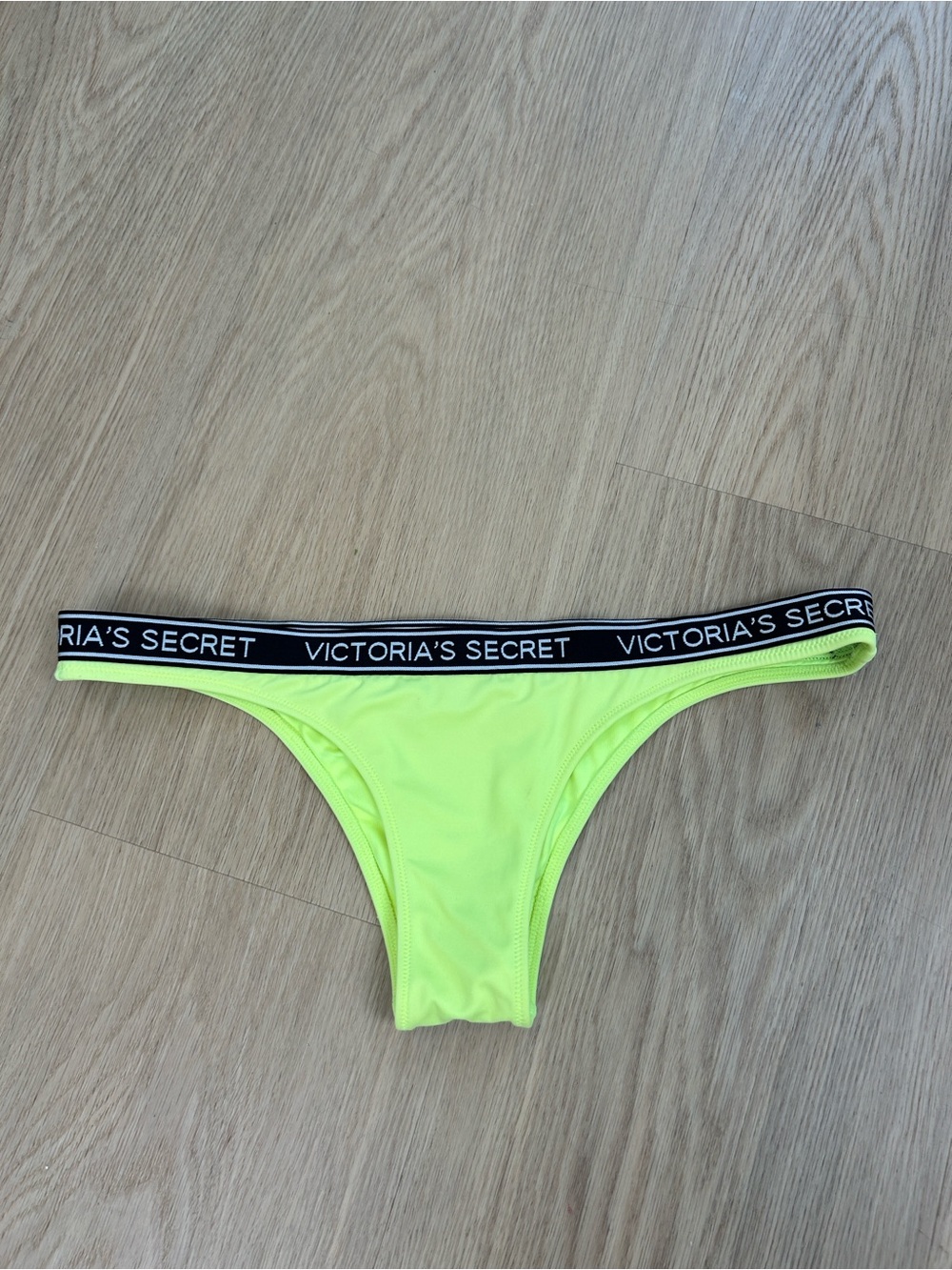 2015 Victoria’s Secret The Itsy Logo Waist Neon Bikini Bottom M